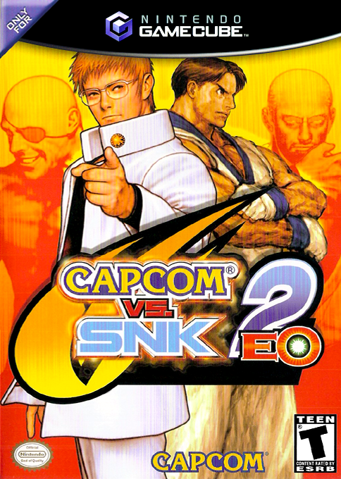 Capcom vs SNK 2 EO box art for Gamecube